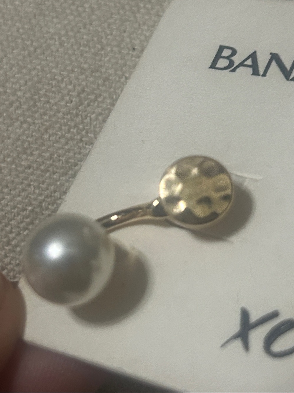 Banana Republic Faux Pearl Earrings - Picture 2 of 9